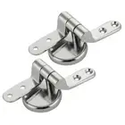 Replacement Polished Chrome WC Toilet Seat Hinges Hinge Fittings & Seals .t
