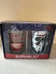 NEW FRIDAY THE 13TH JASON HORROR MOVIE 2 PACK GLASSWARE PINT GLASS SET