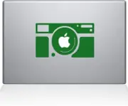 The Decal Guru Rectangular Camera Decal Vinyl Sticker, 15" MacBook Pro,2015 & Up