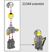 在飛比找蝦皮購物優惠-【群樂】LEGO 21344 人偶 scientist