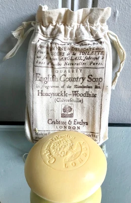 Rare 1970s Crabtree Evelyn English Country Soap Honeysuckle Woodbine in Sack