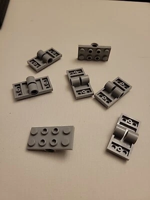 NEW LEGO 6X GRAY TECHNIC PLATE 2X4 W/DOUBLE HOLE #26599.