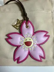 Louis Vuitton × Takashi Murakami M02475Bag Charm Cherry Blossom Pink In Box NEW