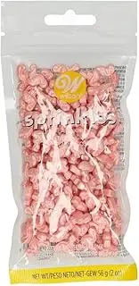 Wilton Flamingos Sprinkles Pouch, Pink, Edible, 56 g