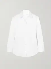 [The Row] The Row - Petra Cotton-poplin Shirt - White - US2 US 2 White