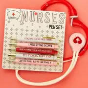 5Pc Funny Nurse Pens Set InspirationalBallpoint Pen,Novelty Pens Set Novelty Pen