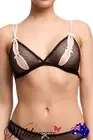 NEW Dita Von Teese Von Follies Coquine Black Cut Out Bralette, Bra/Matching Set