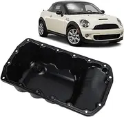 Brilluxa Engine Oil Pan for Cooper Base Coupe Roadster R55, R56, R58, R59, R60, R61 - Lower Motor Oil Reservoir Sump - OE Number: 11137550483