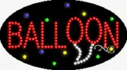 BRAND NEW “BALLOON" 27x15 OVAL SOLID/ANIMATED LED SIGN w/CUSTOM OPTIONS 24148