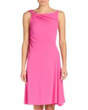 Versace Draped Cocktail Dress
