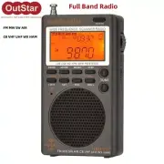 Portable Radio Full Band Radio Supports FM MW SW AIR CB VHF UHF WX HAM HRD-747
