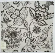 SCHUMACHER "MARACANDA VINE/Espresso" Linen/Cotton botanical-27"W x26"L