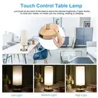 HG Touch Control Table Lamp Bedside Desk Lamp With E26 LED Bulb Warm White Light