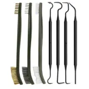 Steel Wire Brush Nylon Pick Set Effective Car Cleaning Easy to reach Areas