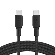 Belkin BoostCharge USB-C to USB-C Cable 3M - Black (CAB014bt3MBK), 100W, 480Mbps,30K bend, Samsung Galaxy,iPad,MacBook,Google,OPPO,Nokia,2YR