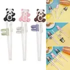Cartoon Panda Learning Chopsticks Pink/Black/Coffee Beginner Chopstick Baby