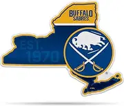 Rico Industries NHL Buffalo Sabres State Shape Shape Cut Pennant - Home and Living Room Décor - Soft Felt EZ to Hang