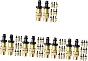 VANZACK 5sets 16pcs Misting Nozzle Durable Copper Spray Heads for Garden Hose Atomizing Sprayers for Outdoor Watering Leak and Easy to Install 16pcs*5