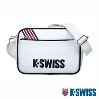 在飛比找momo購物網優惠-【K-SWISS】皮革側背包 Leather Bag Sma