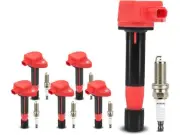 Ignition Coil Set with Spark Plugs fits Honda Pilot 2009-2015 3.5L V6 74PMJS (for: Honda)