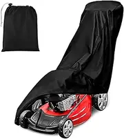 Waterproof Lawn Mower Cover for Outdoor Protection, Wear Resistant Heavy Duty 420D Polyester Oxford LawnMower Shield, Push Mower Cover with Double Drawstring and Cover Storage Bag