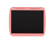 1 Set 15 Inch Graffiti Board Dual Pen Head USB Charging Draw Tool One Key Erase Kids Smooth Writing DIY Drawing Board Toy for Teaching - Pink