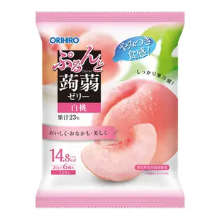 日本Orihiro 蒟蒻果凍-白桃味(120g)