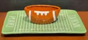 Rae Dunn TOUCHDOWN Football Chips and Dip Platter