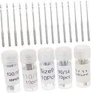 KALLORY 50Pcs Sturdy Sewing Machine Needles for Quilting Craft Projects and Work Includes Portable Sewing