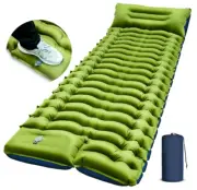 Yuzonc Camping Sleeping Pad, Ultralight Mat w/ Pillow & Foot Pump for Hiking