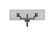 Atdec Mounting Arm for Flat Panel Display, Curved Screen Display, Monitor, Notebook - Black - Landscape/Portrait - Height Adjustable - 2 Display(s) -