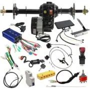 30‘’ Rear Differential Axle +72V 1500W Electric Motor ATV Go Kart Tricycle Golf