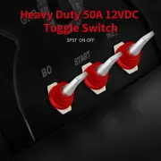 12 Volt 50 Amp Heavy Duty Toggle Switch 12V ON Off IP65 Waterproof Switch 2 P...