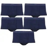 5Pk Bonds Men Extra Support Brief Boxer Shorts Navy Undies Underwear