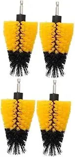 Vaguelly 2sets Cleaning Brush Drill Attachment Kit Efficient Drill Scrubber Brush for Bathtubs Showers Tiles Kitchen Durable High Performance Cleaning Tool for Grime Stains Removal 2pcs*2