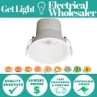 5 PACK - SAL S9068TC/WH Coolum Plus 9W LED Tri-Colour Downlight dimmable LED
