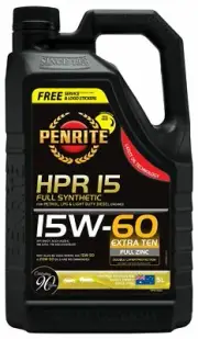 Penrite HPR 15 15W-60 Full Synthetic EXTRA TEN FULL ZINC Engine Oil 5L HPR15005