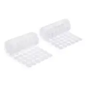 0.6" Self Adhesive Dots, 120 Pairs Sticky Hook Nylon Loop Dots, White