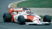 John Watson of the McLaren-TAG Team in action during the European - Old Photo