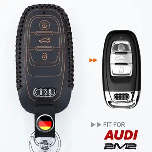 【2M2】Audi A1 A3 A4 A5 A6 A7 A8 奧迪汽車晶片鑰匙皮套 智能智慧型鑰匙 (9.8折)