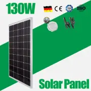 12V 130W Shingled Solar Panel Kit Mono Home Fixed Caravan Camping Charging Power