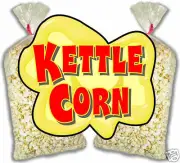 Kettle Corn Korn Concession Food Truck Cart Stand Menu Decal Sticker 24"