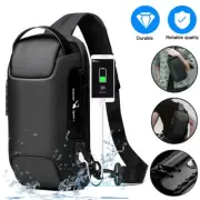 Bolso Resortera de Pecho para Hombre Bolsa Transversal de Hombro Mochila de Mano