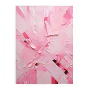 Knife Pink Abstract Art Painting Canvas Print