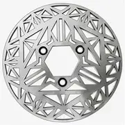 Motorcycle Front Rear Brake Disc Rotor Set Motorcycle accessories brake disc Rotor Brake Caliper UN&IVE&RSAL 3 Hole Fr&on&t Rear Wheel for surron XM&AX(Ice crystal)