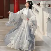 [SHAPLE] Men Chinese Costume Suit Women's Retro Ancient Chinese Traditional Costume Hanfu Dresses Hanfu