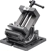 TOPWAY Tilting Drill Press Vice 4 Inch 100mm, Professional Pillar Drill Machine Milling Tilting Angle Vice for Steel Work Workbench Table Bench Clamp Benchtop 403284