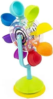 Sassy Whirling Waterfall Suction Stem Toy for Bathtime Fun & Learning, Multicolor