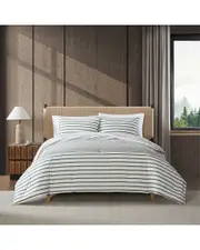 Eddie Bauer 150 Thread Count Cooper Stripe Cotton Comforter Set