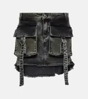 [Blumarine] Blumarine Denim miniskirt AU 4 black